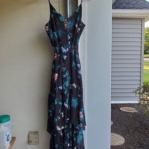 Black floral dress